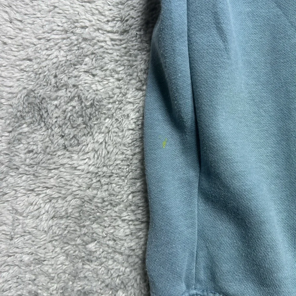 The North Face Half Dome Hoodie Mens‎ XL Blue Pullover Outdoor *PAINT SPOTS